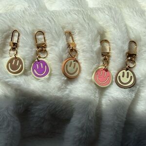 Smiley Face Keychain Set